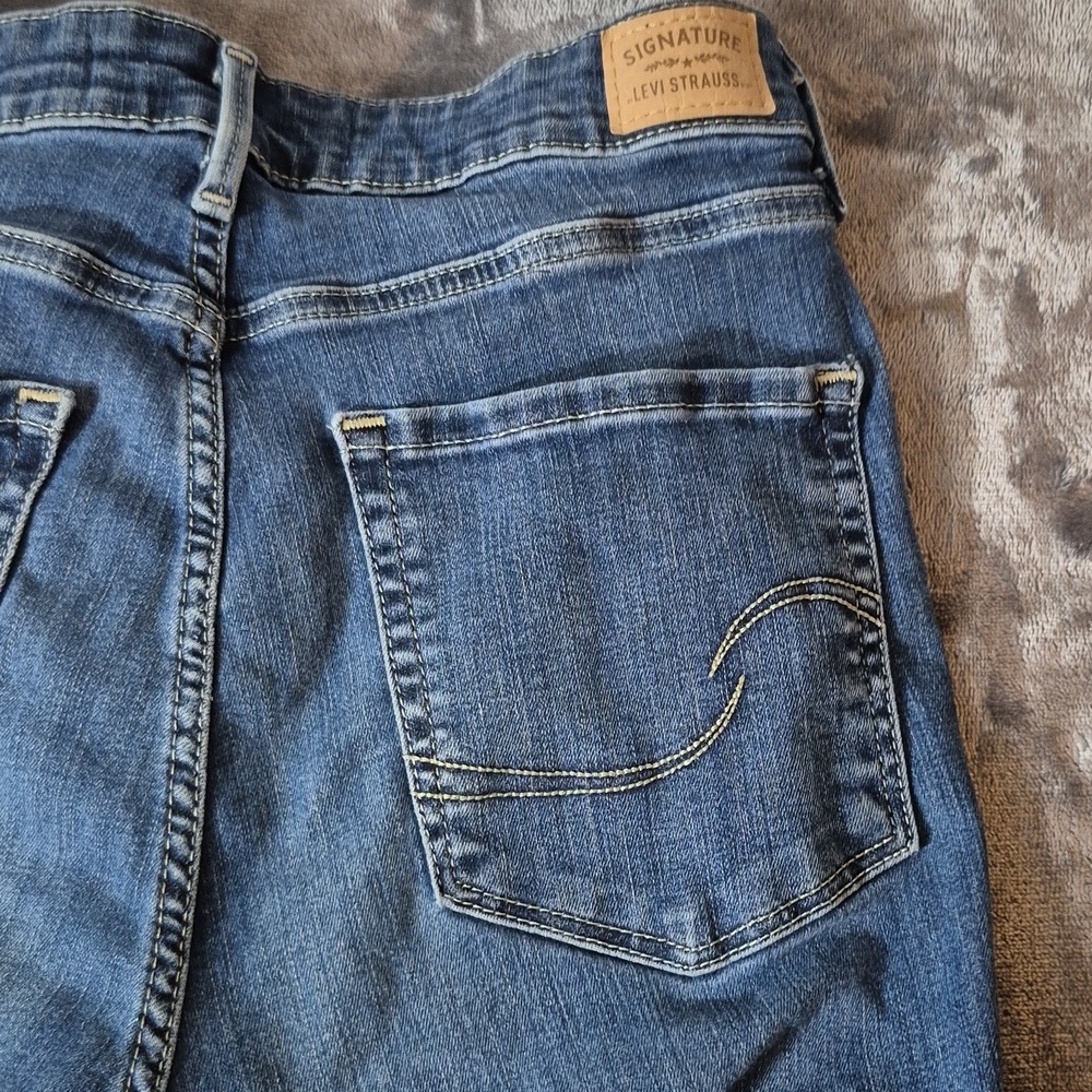 Levi High Rise Super Skinny Denim Jeans - Picture 6 of 7